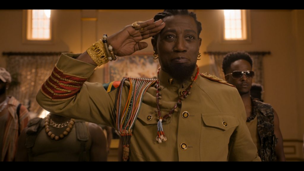 General Izzi, Coming 2 America, Amazon Prime Video, Eddie Murphy Productions, Misher Films, New Republic Pictures, Paramount Pictures, Wesley Snipes